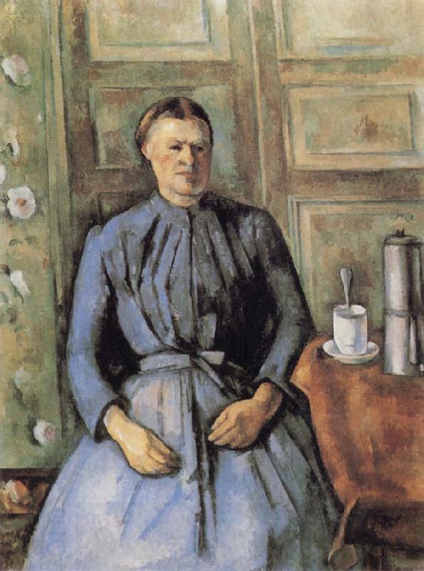 Paul Cezanne Woman with Coffee Pot